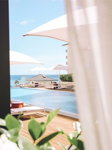 プールからの眺め