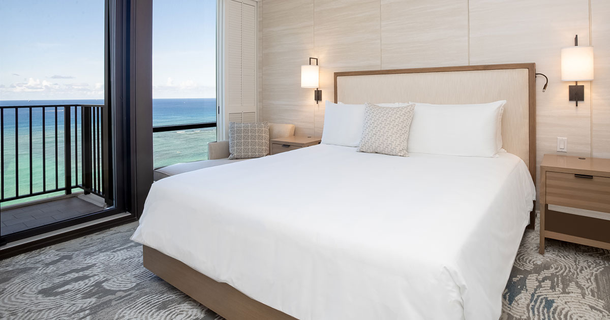 ゲストルーム | ハワイ・ワイキキのホテル [ハレプナ ワイキキ]